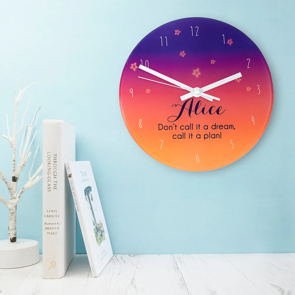 The Desert At Dusk Personalised Wall Clock