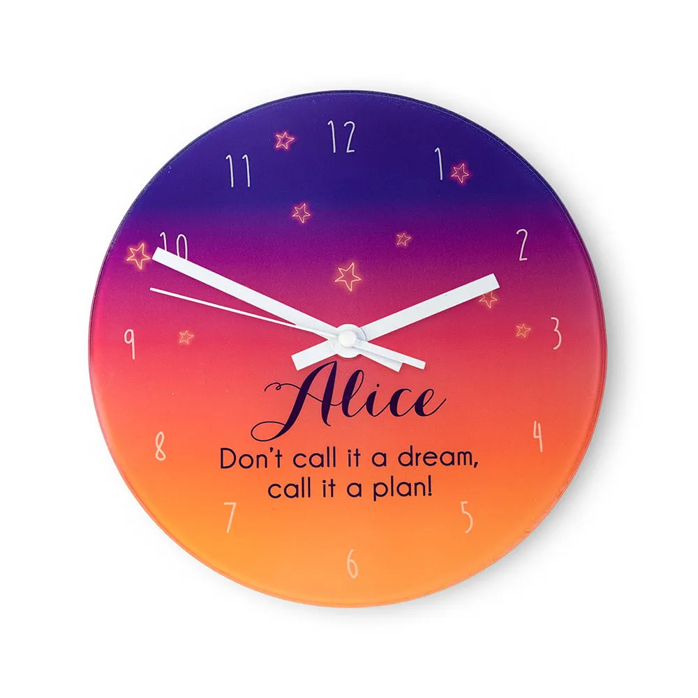 The Desert At Dusk Personalised Wall Clock