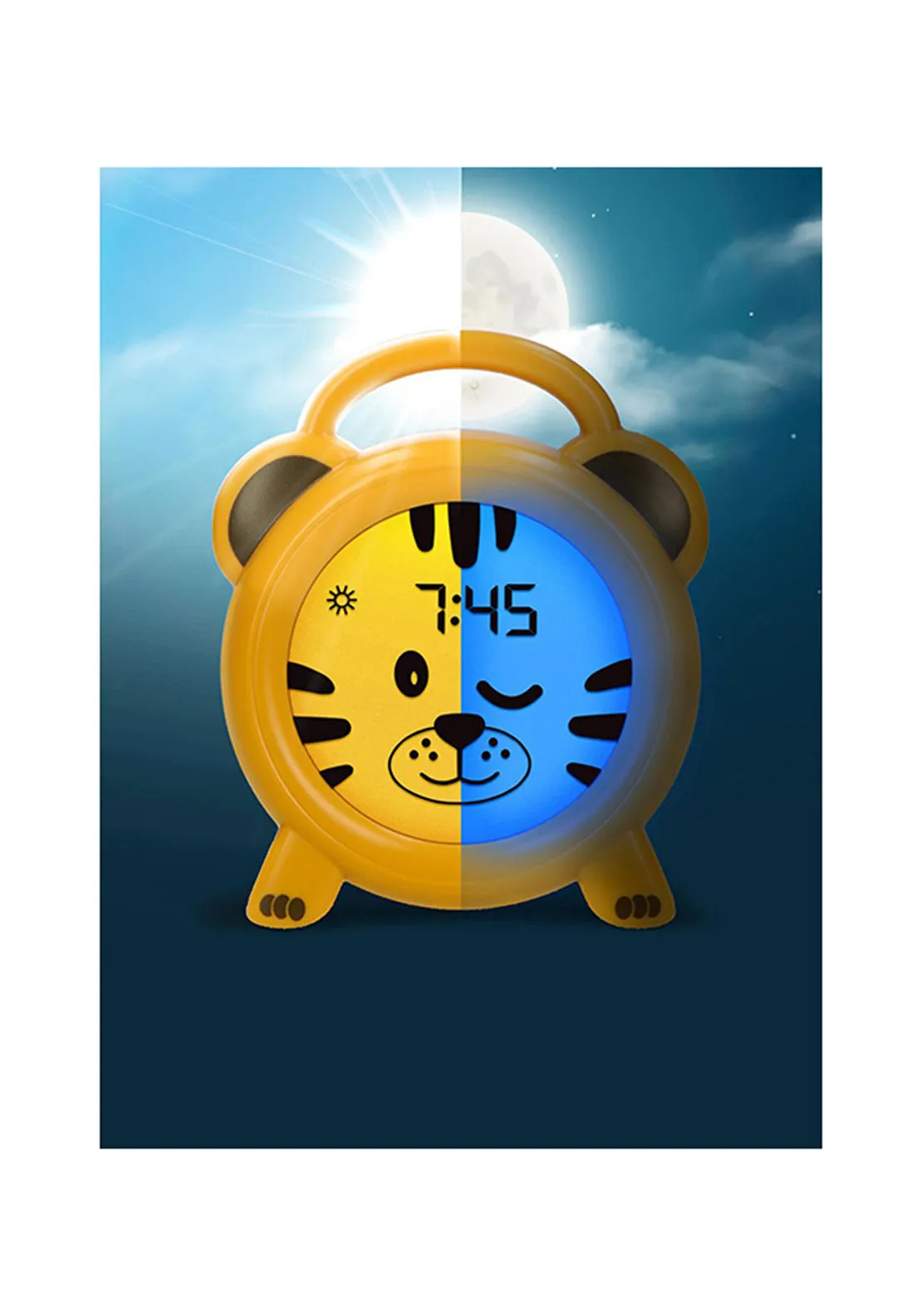 Tiger Sleep Training Night Light & Alarm Clock