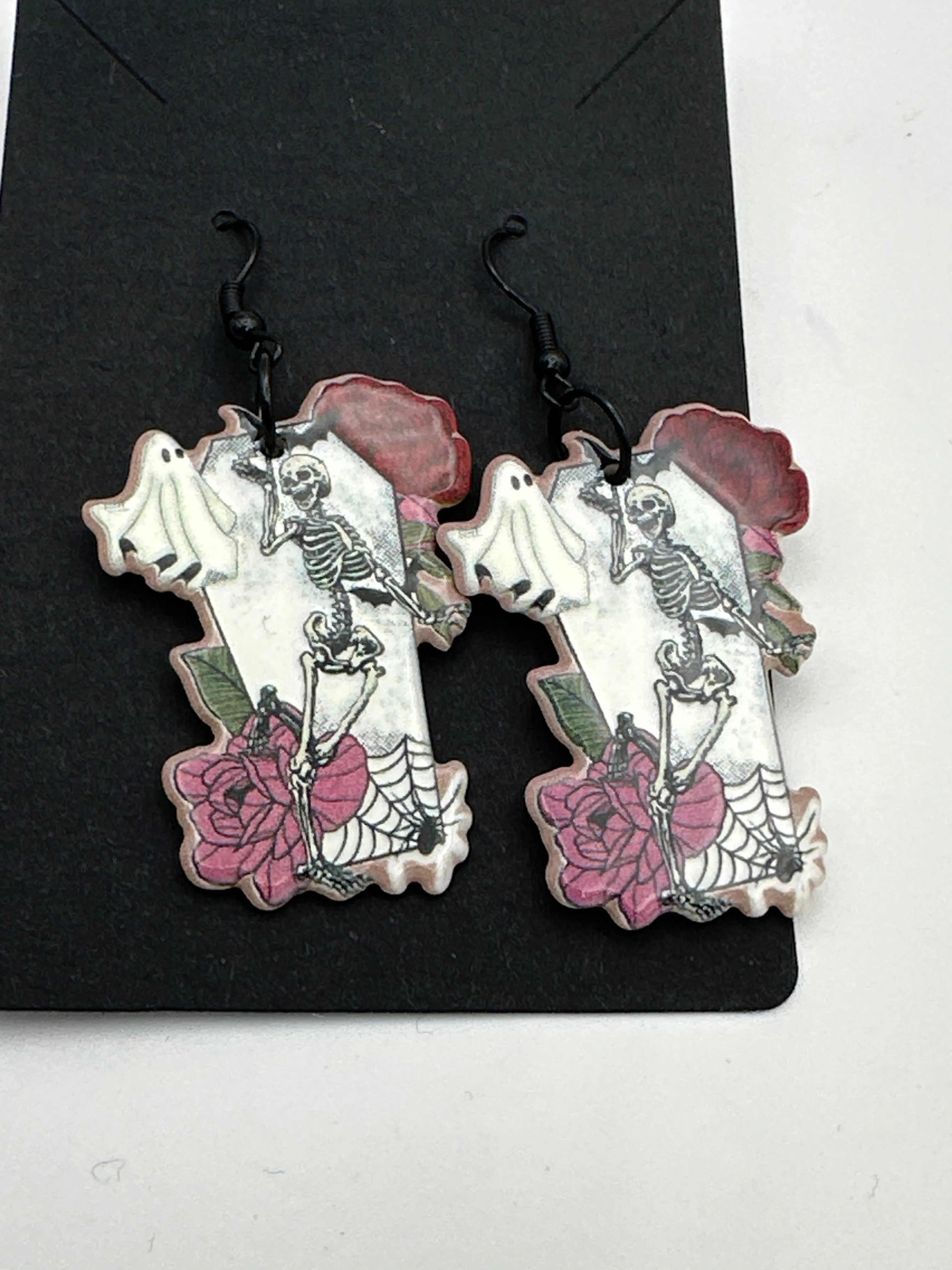 Till we are ghost double sided acrylic earrings