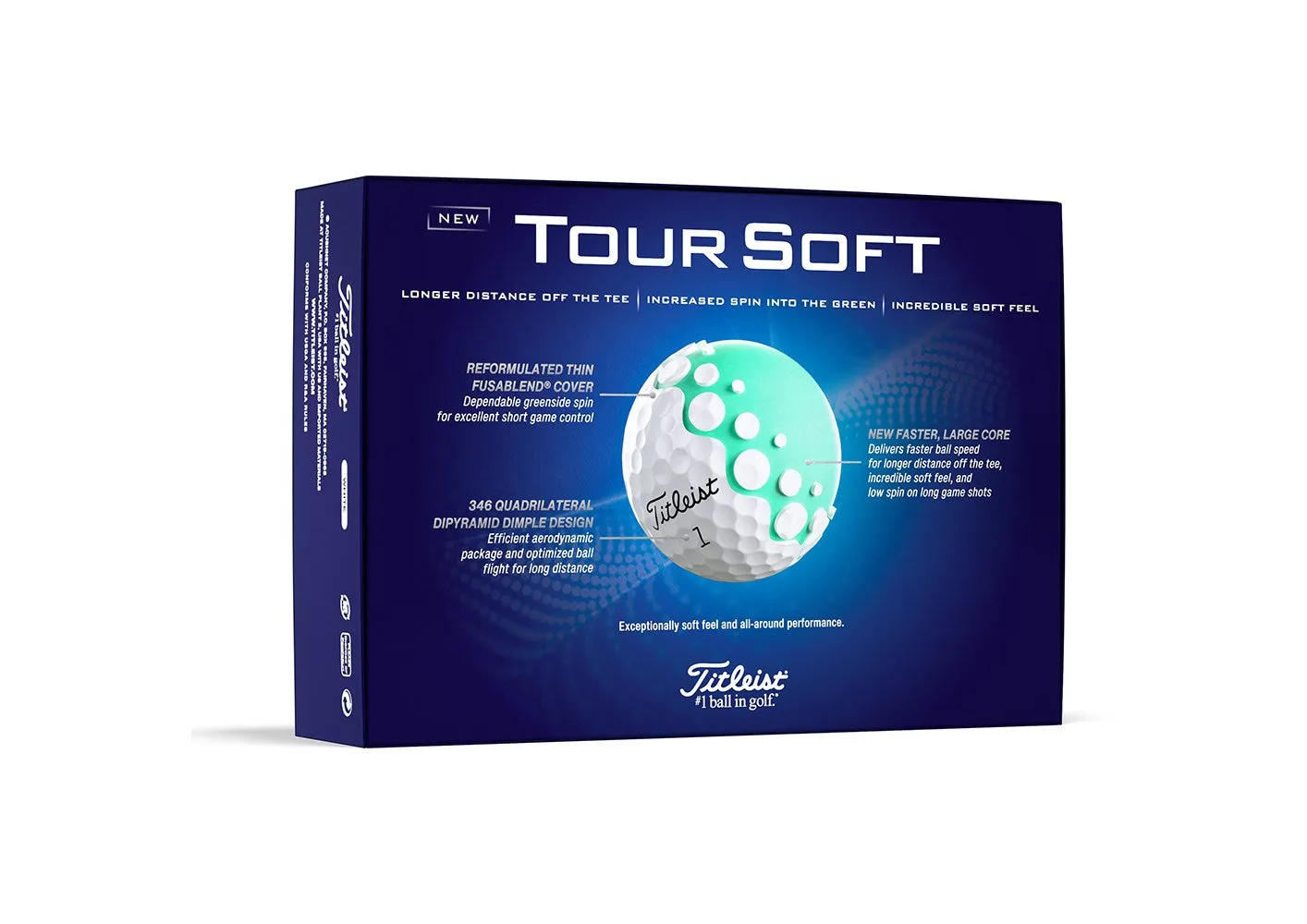 Titleist New Tour Soft Golf Balls - White