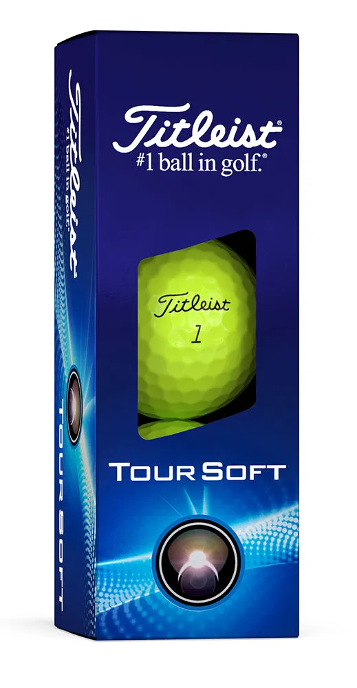 Titleist New Tour Soft Golf Balls - Yellow