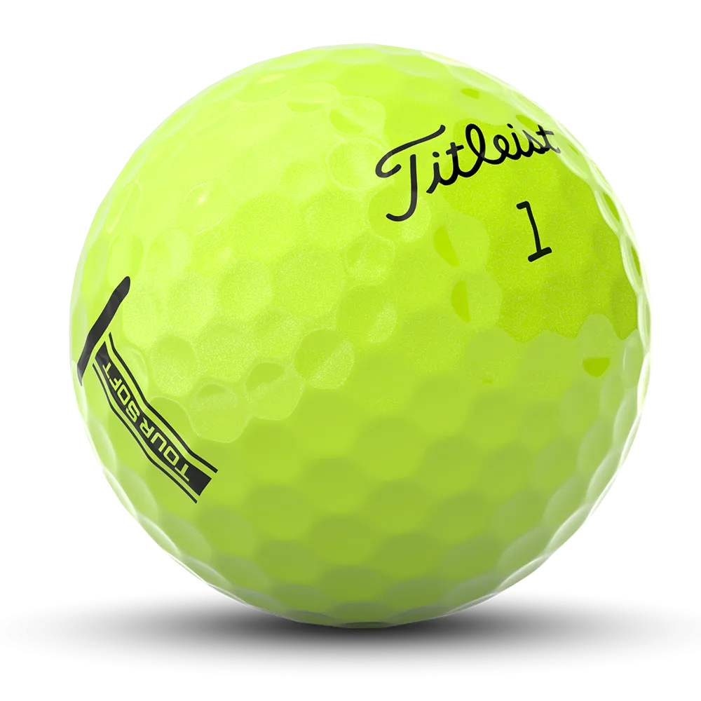 Titleist New Tour Soft Golf Balls - Yellow