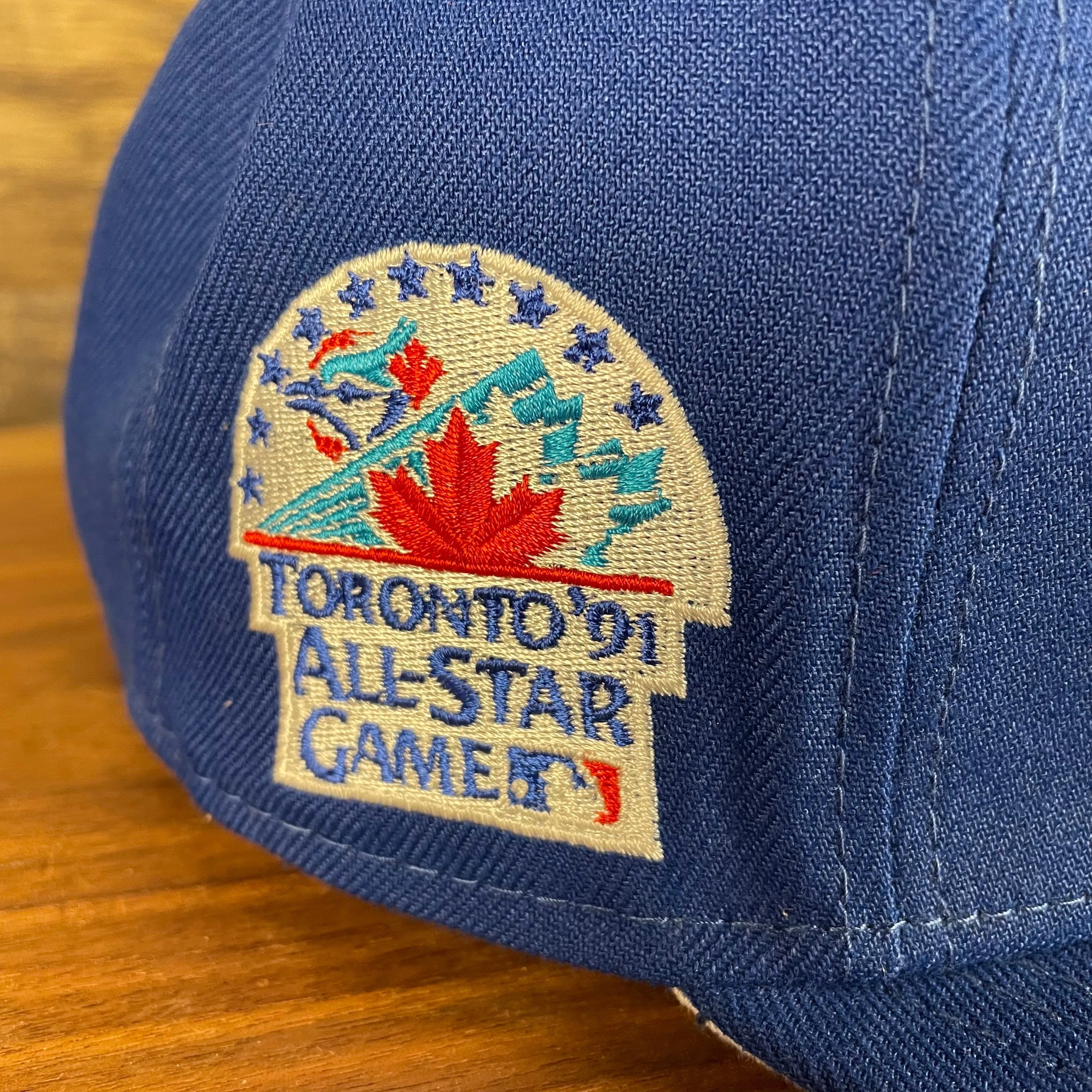 Toronto Blue Jays Patch Up 1991 All Star Game Side Patch Gray Bottom 59Fifty Royal Fitted Cap