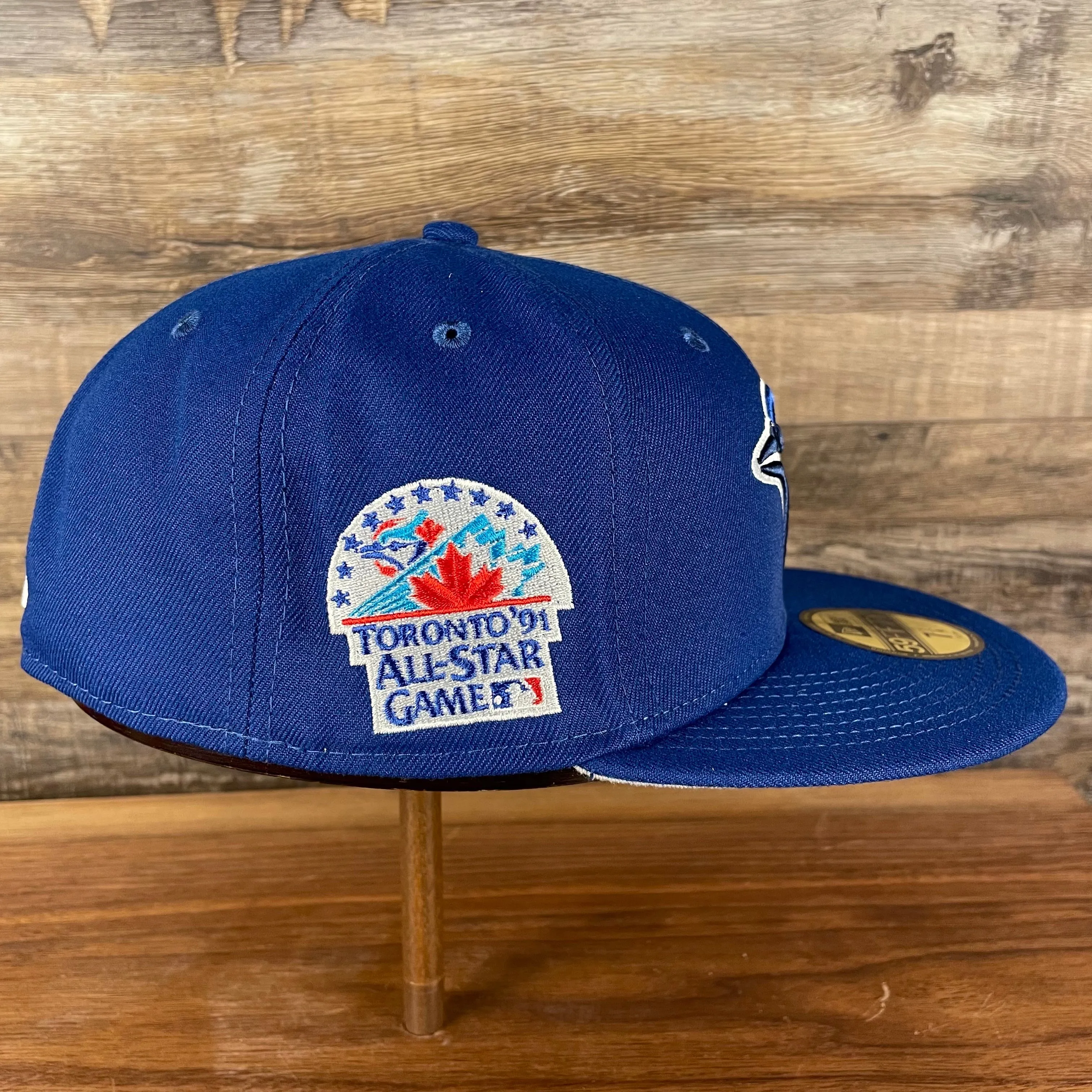 Toronto Blue Jays Patch Up 1991 All Star Game Side Patch Gray Bottom 59Fifty Royal Fitted Cap