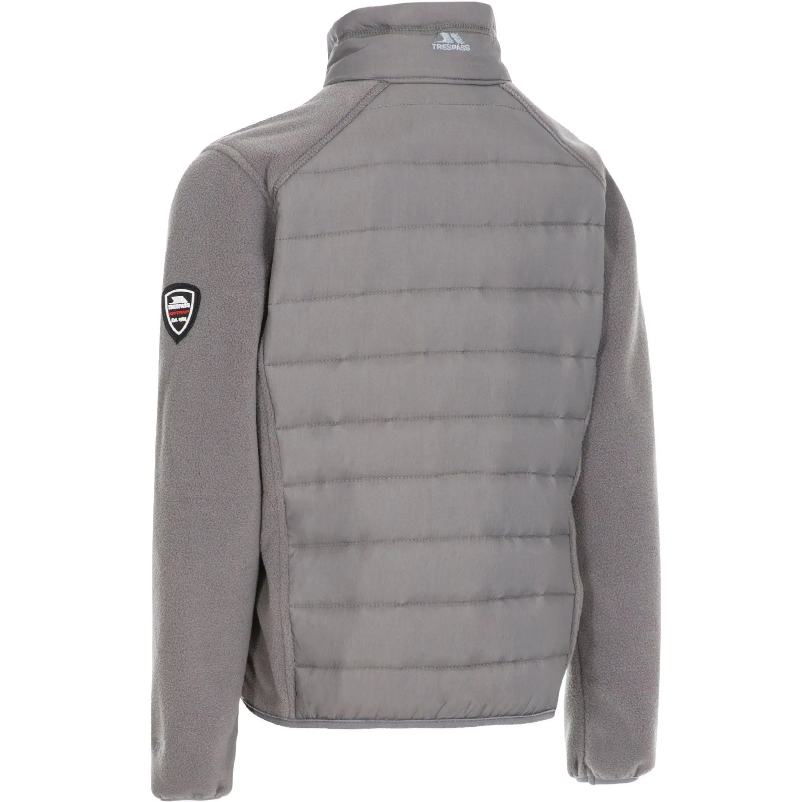 Trespass Kids Ludvig Padded Fleece Jacket - Storm Grey