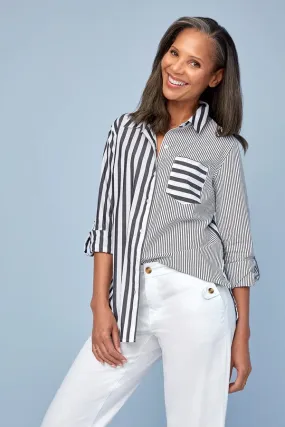 Tribal Colour Block Stripe Shirt