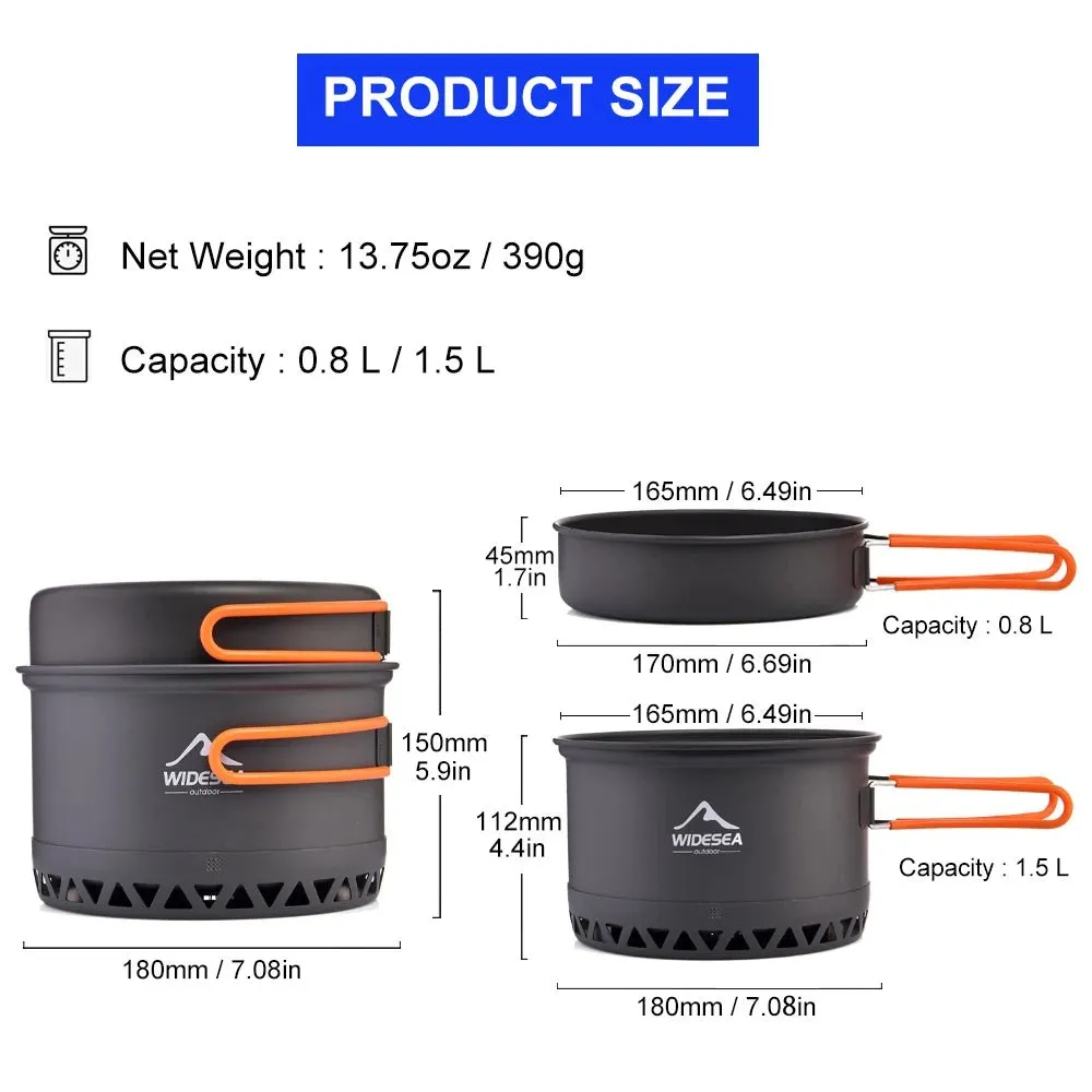 Ustensiles de cuisine de camping / bivouac Widesea - Camping cookware set