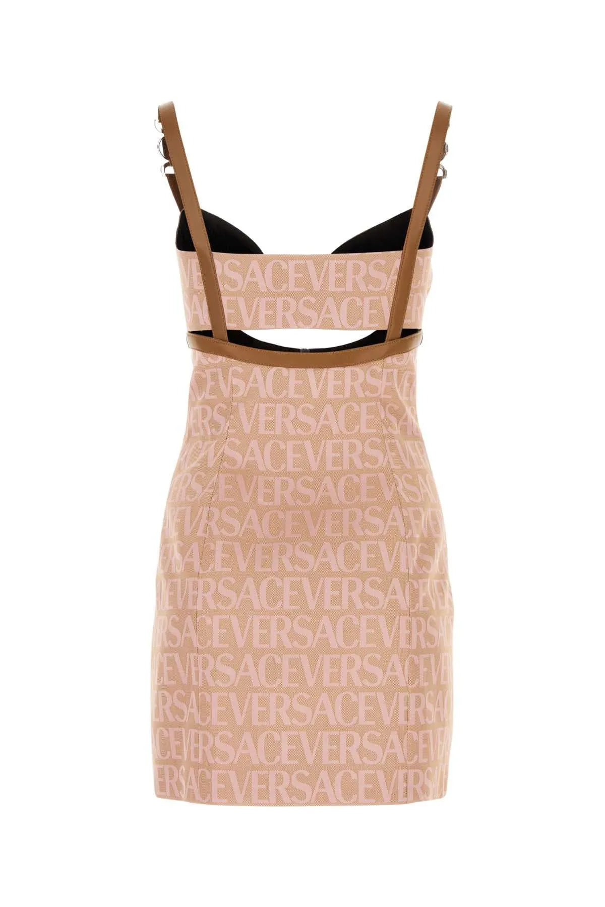 Versace Embroidered Polyester Blend Mini Dress