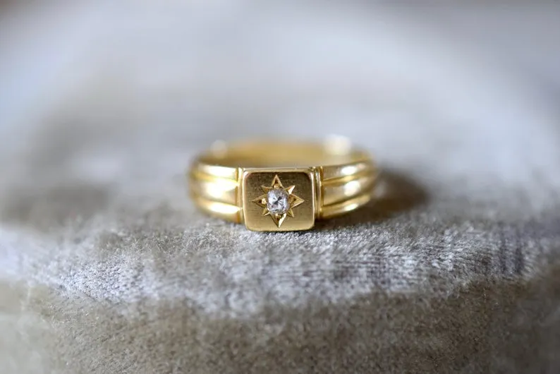 Victorian 18K Gold and Diamond ring