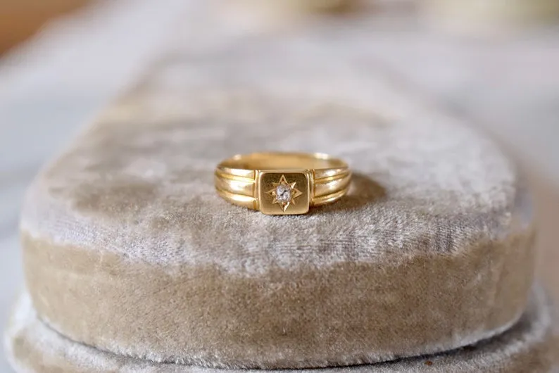 Victorian 18K Gold and Diamond ring