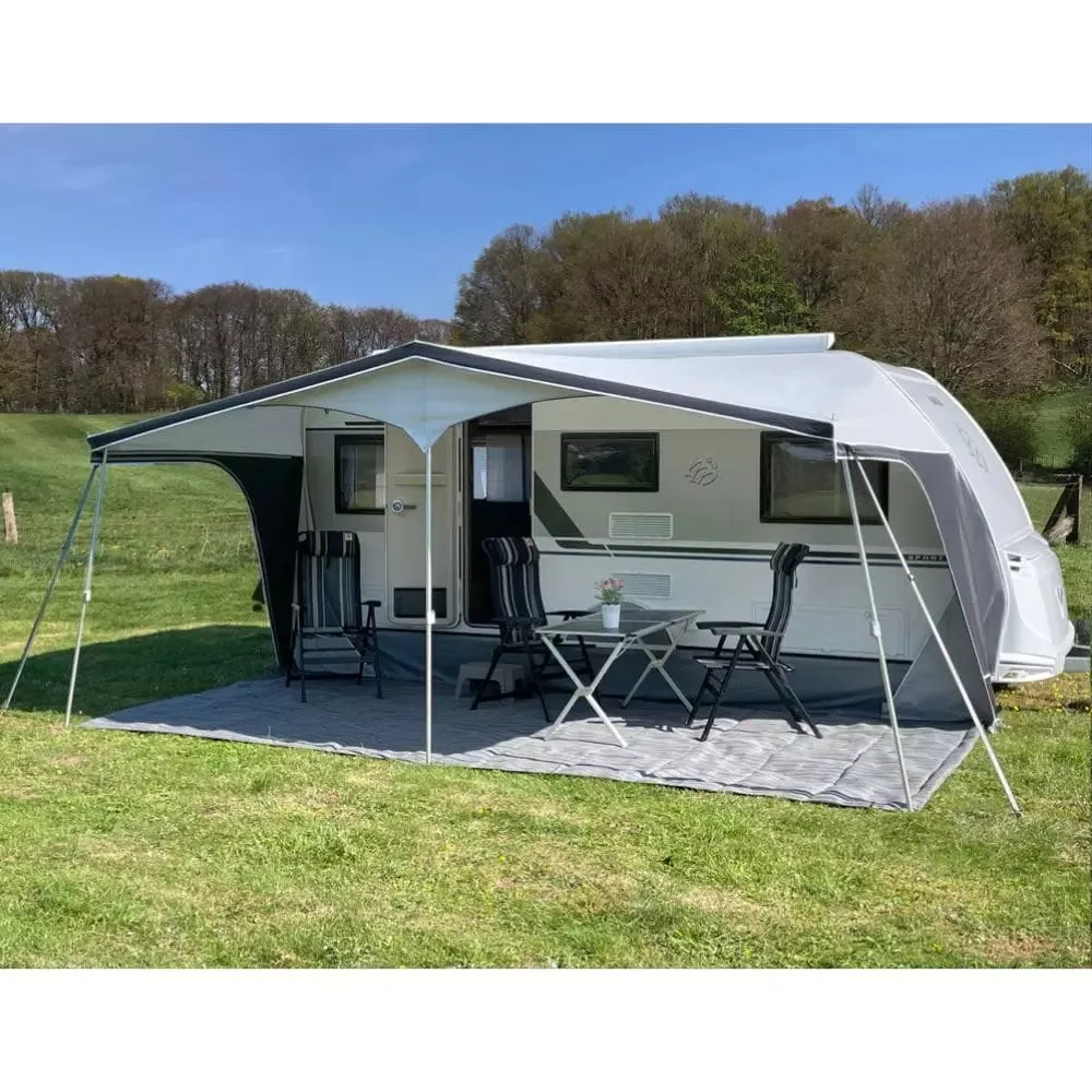 Walker Pioneer 240 All Season Full Caravan Awning (2024) + Free Straps