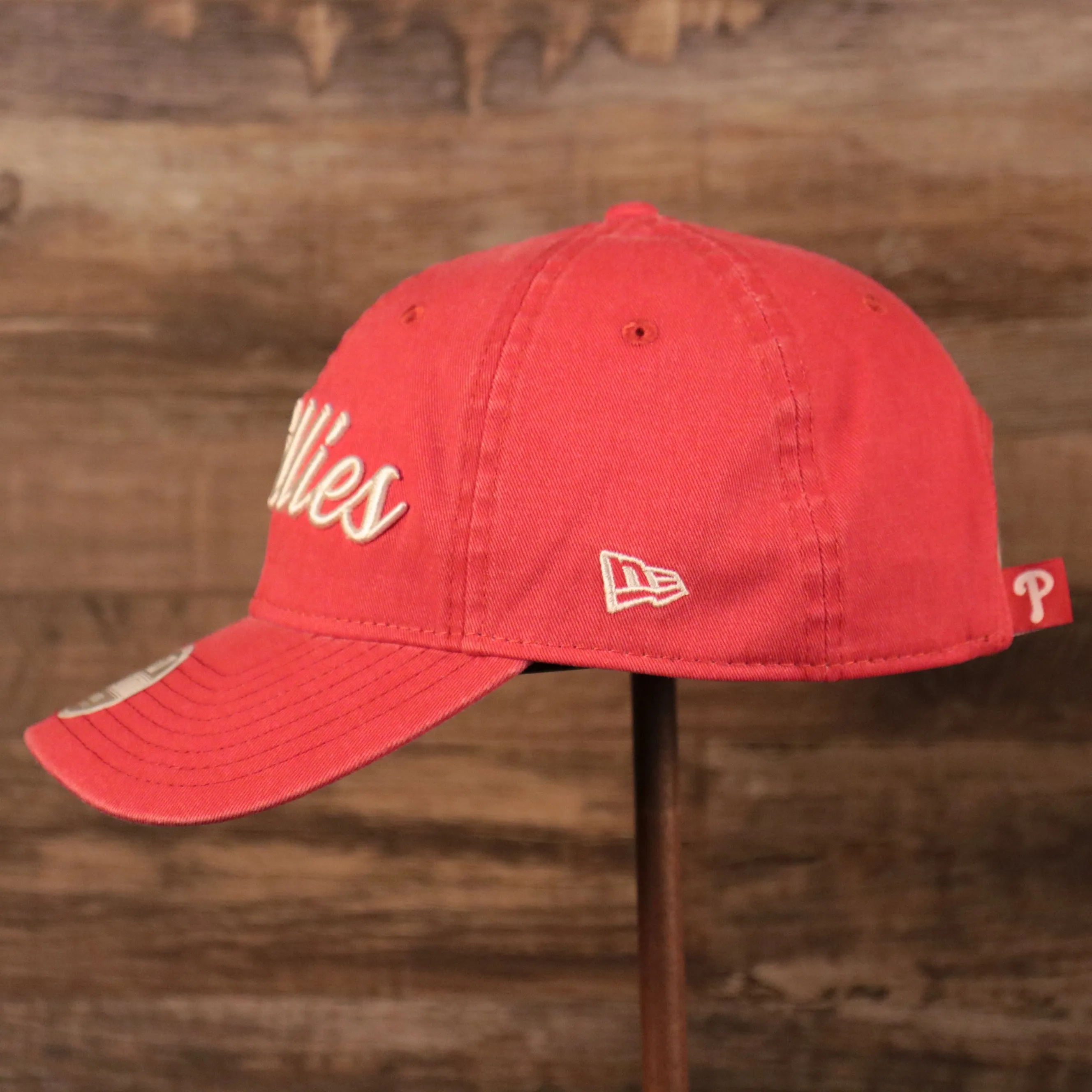 Washed Pink Phillies 9Twenty Womens Hat | Phillies Womens Baseball Cap | 920 Dad Hat for Women