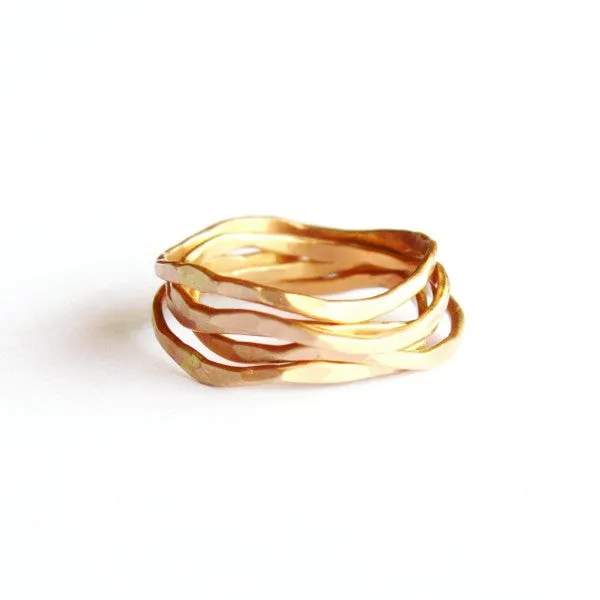 Wave Stacking Ring set