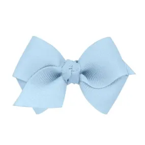 Wee Classic Grosgrain Hair Bow- Millennium Blue