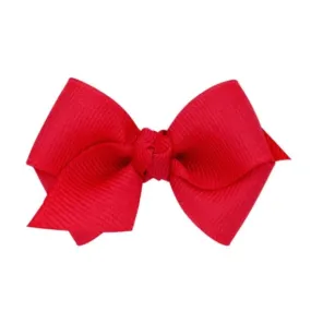 Wee Classic Grosgrain Hair Bow- Red