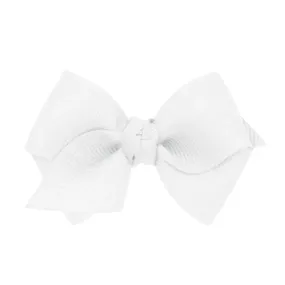 Wee Classic Grosgrain Hair Bow- White