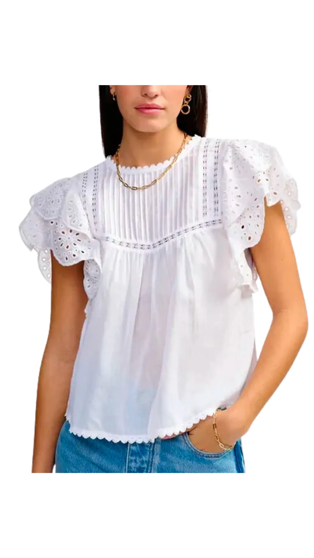 Wht Woven Blouse