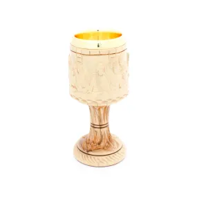 Wooden Chalice, Handmade in Bethlehem