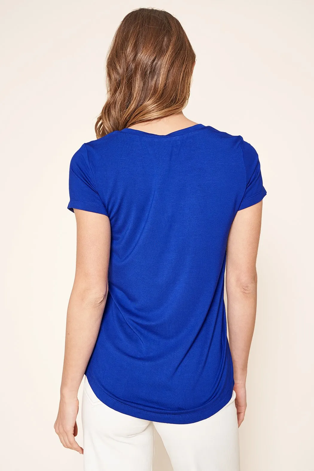 Your Favorite Jersey Knit V Neck T Shirt