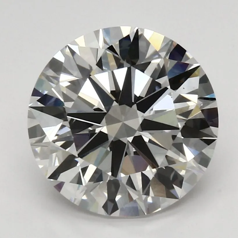 六爪滿石襯石訂婚戒指【淨戒托】 - EC055 With 3.53 Carat Round Shape Lab Diamond